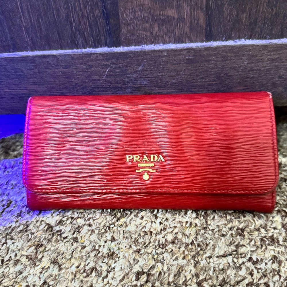 Prada Scarlet Red Women's Wallet